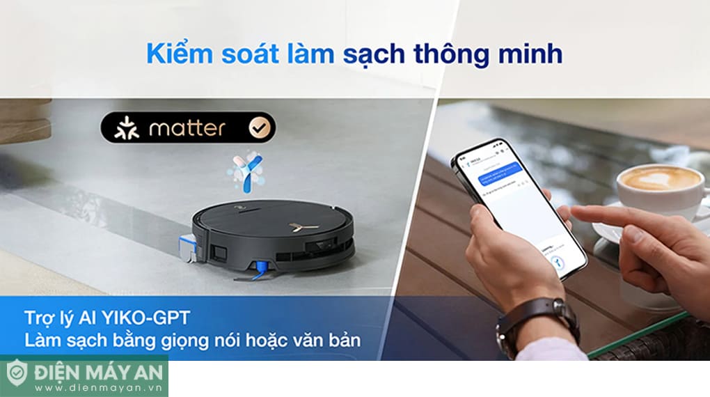 Robot hút bụi lau nhà Ecovacs Deebot X9 Pro Omni